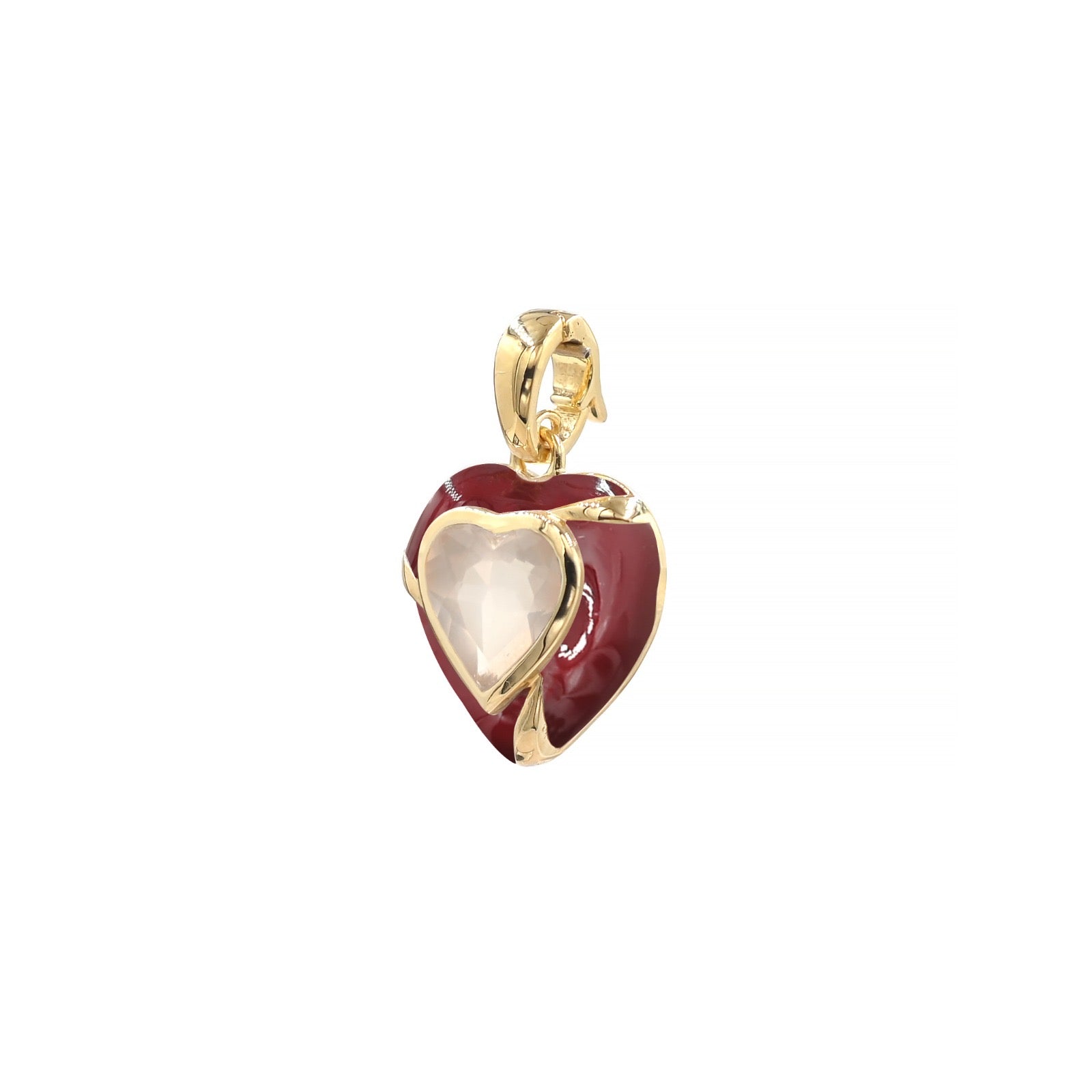 Pendentif Joli Cœur – Quartz Rose