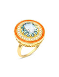 Bague Victoria – Topaze Bleue