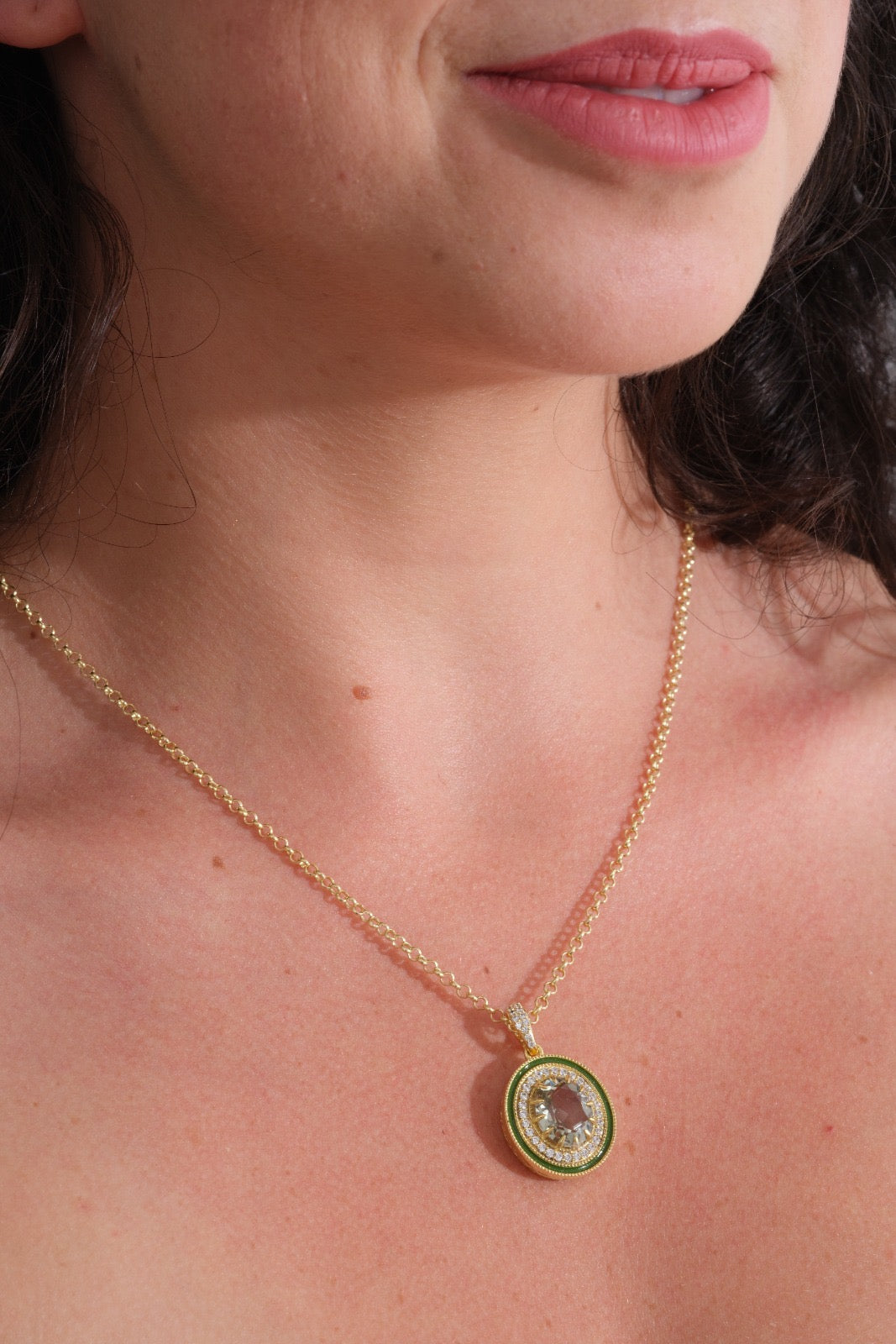 Pendentif Victoria – Prasiolite