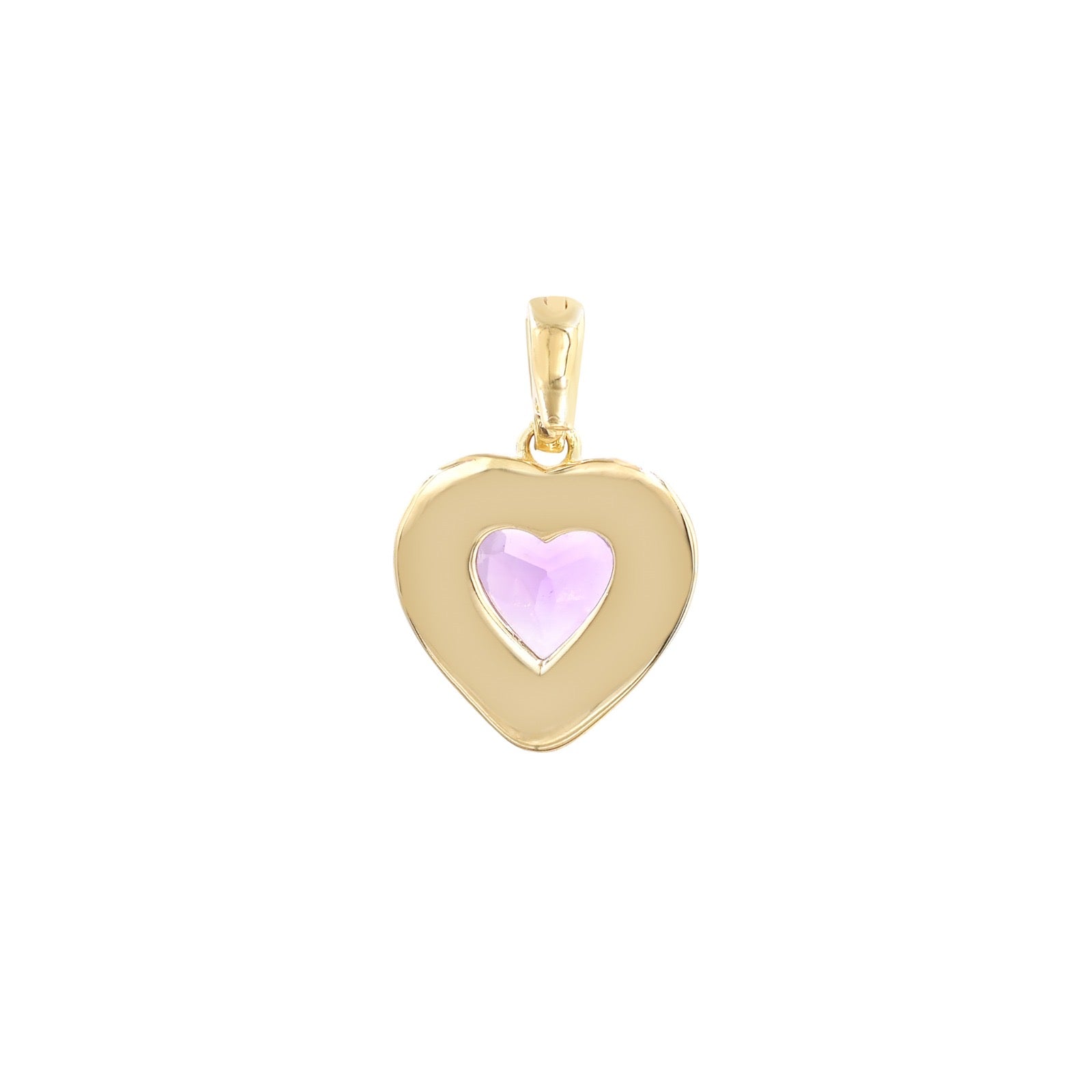 Pendentif Joli Cœur – Quartz Rose