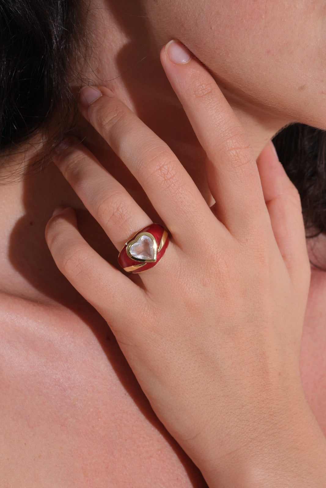 Bague Jolie Cœur – Quartz Rose
