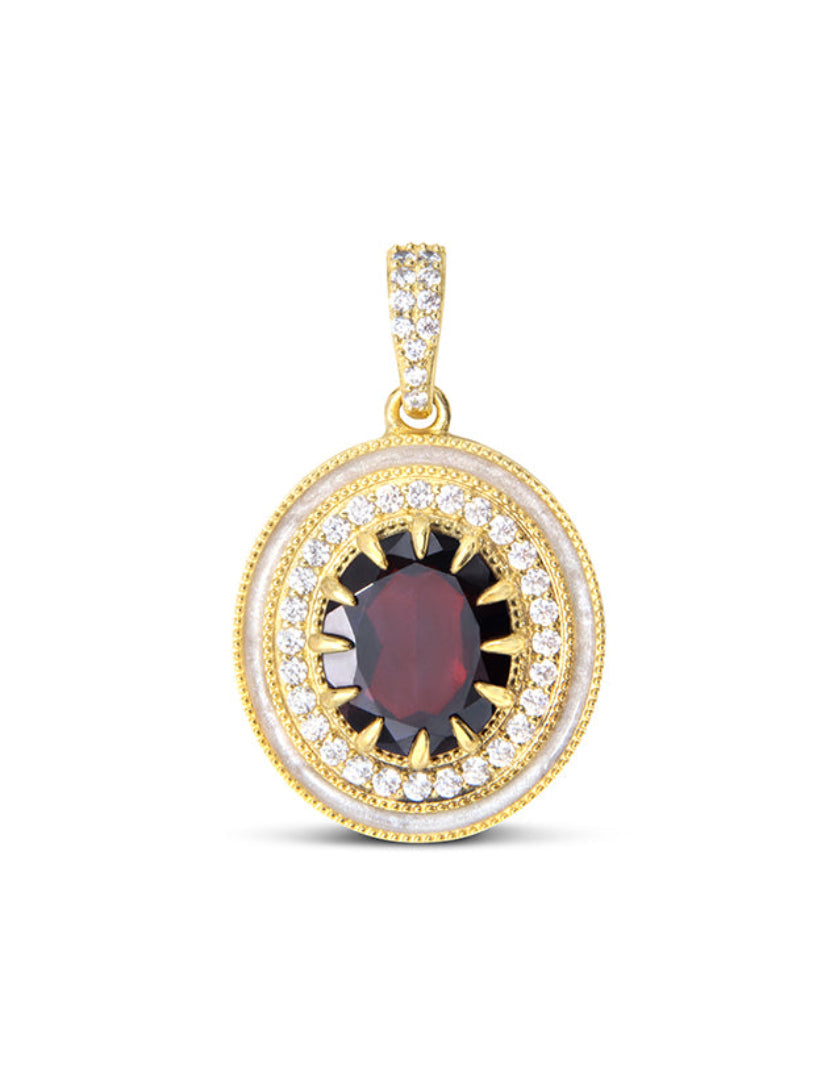 Pendentif Victoria – Grenat
