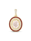 Pendentif Victoria – Quartz Rose