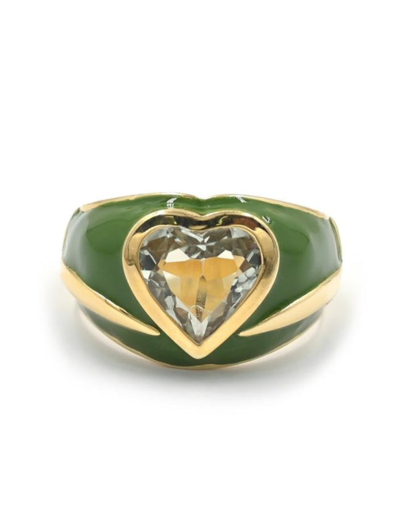 Bague Jolie Cœur – Prasiolite