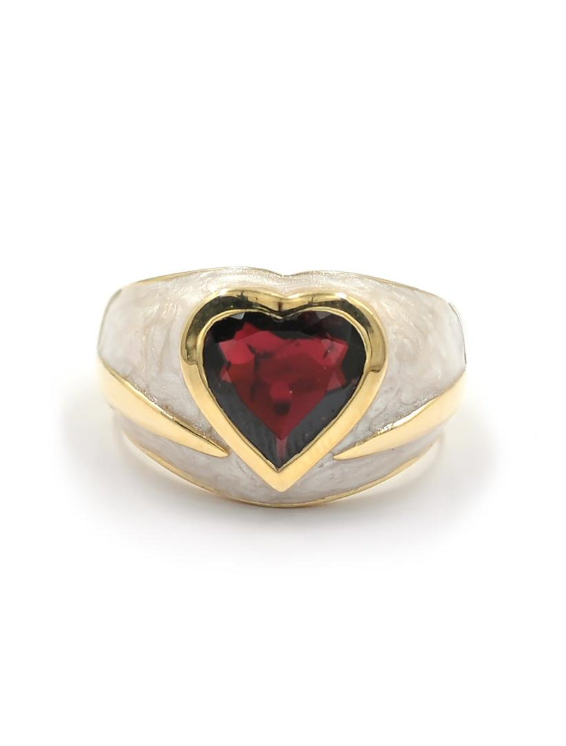 Bague Jolie Cœur – Grenat