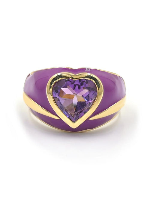 Bague Jolie Cœur – Améthyste
