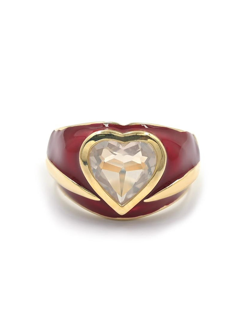 Bague Jolie Cœur – Quartz Rose