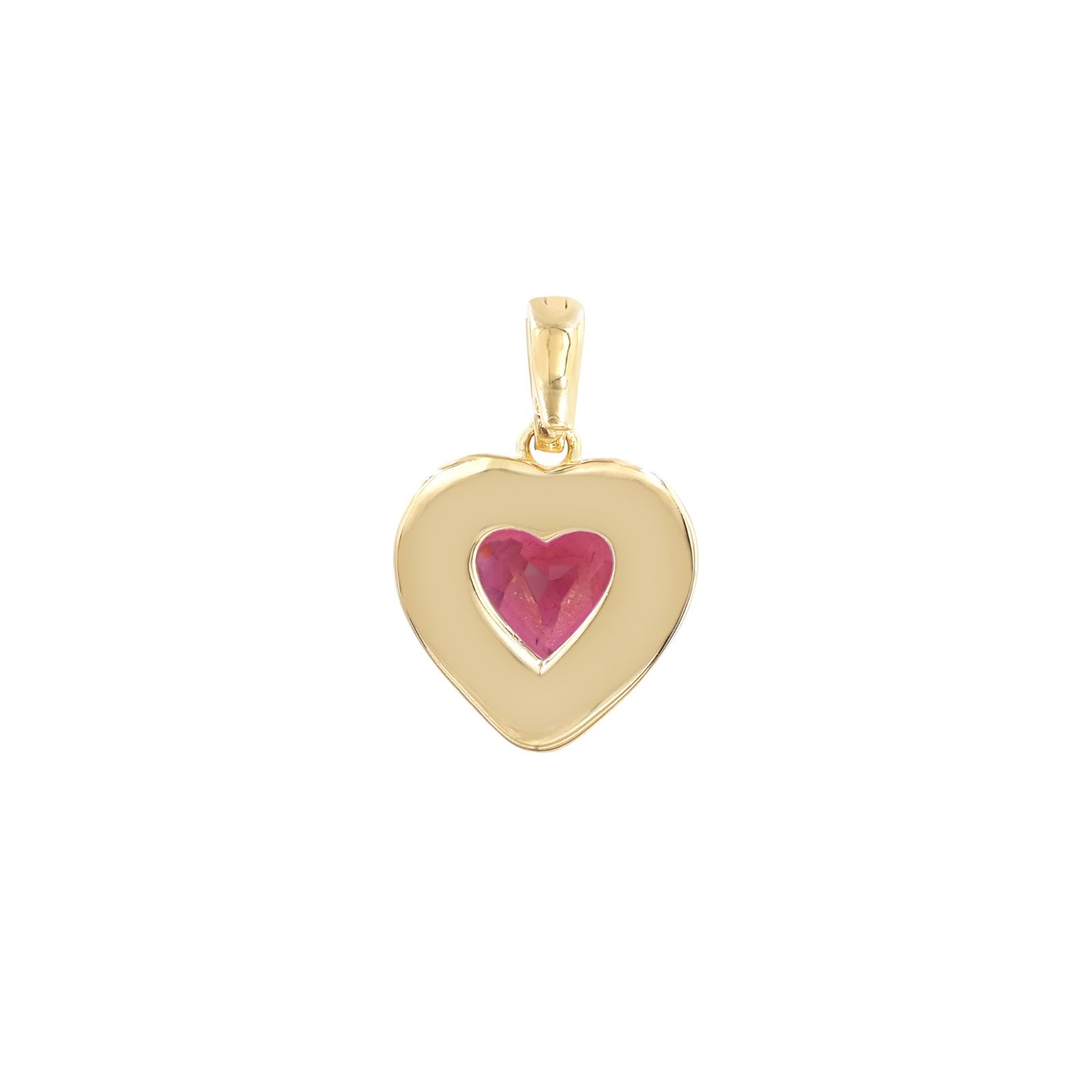 Pendentif Joli Cœur – Grenat