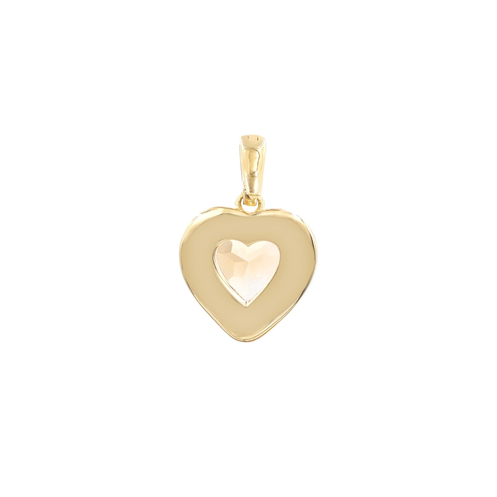 Pendentif Joli Cœur – Citrine