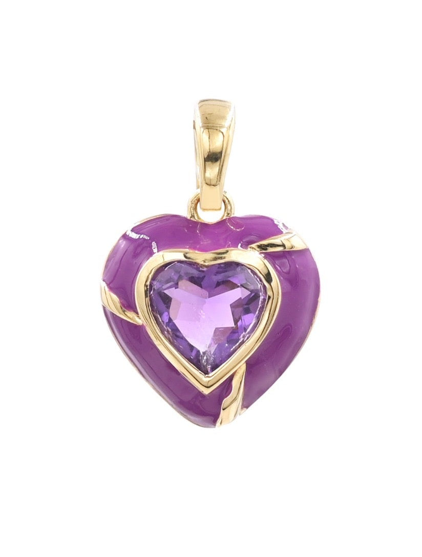 Pendentif Joli Cœur – Améthyste