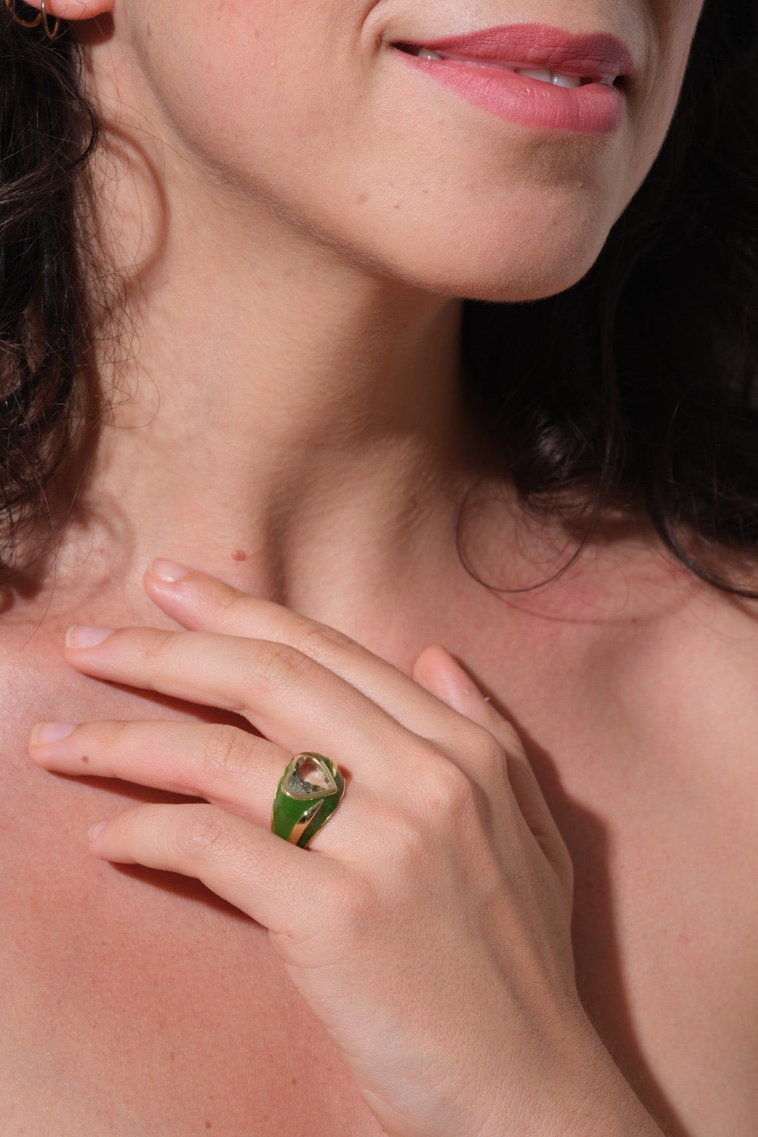 Bague Jolie Cœur – Prasiolite