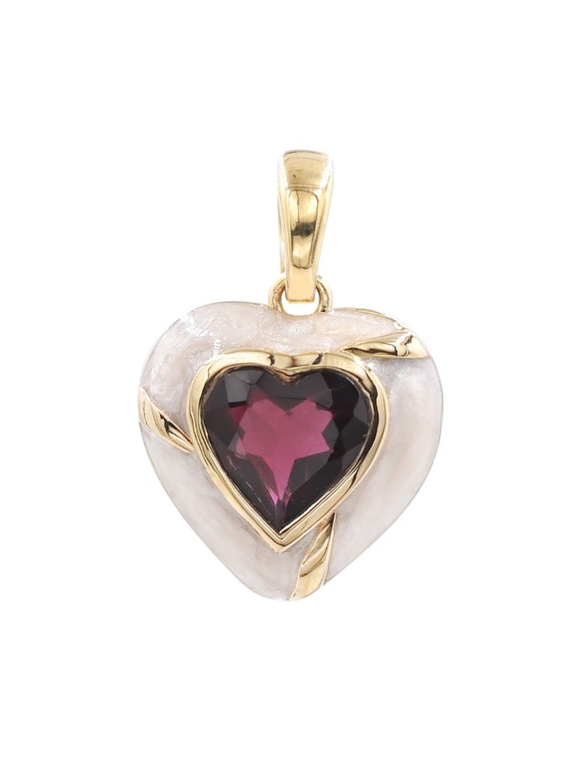 Pendentif Joli Cœur – Grenat